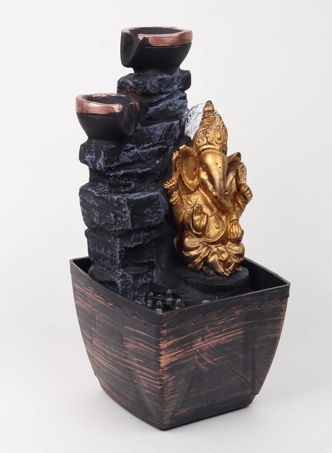 VIVARS Multicolor Ganesha Water Fountain for Home Decor - Indoor polyresin showpiece for Living Room Table - Aesthetic Home Decoration Items - Image 5
